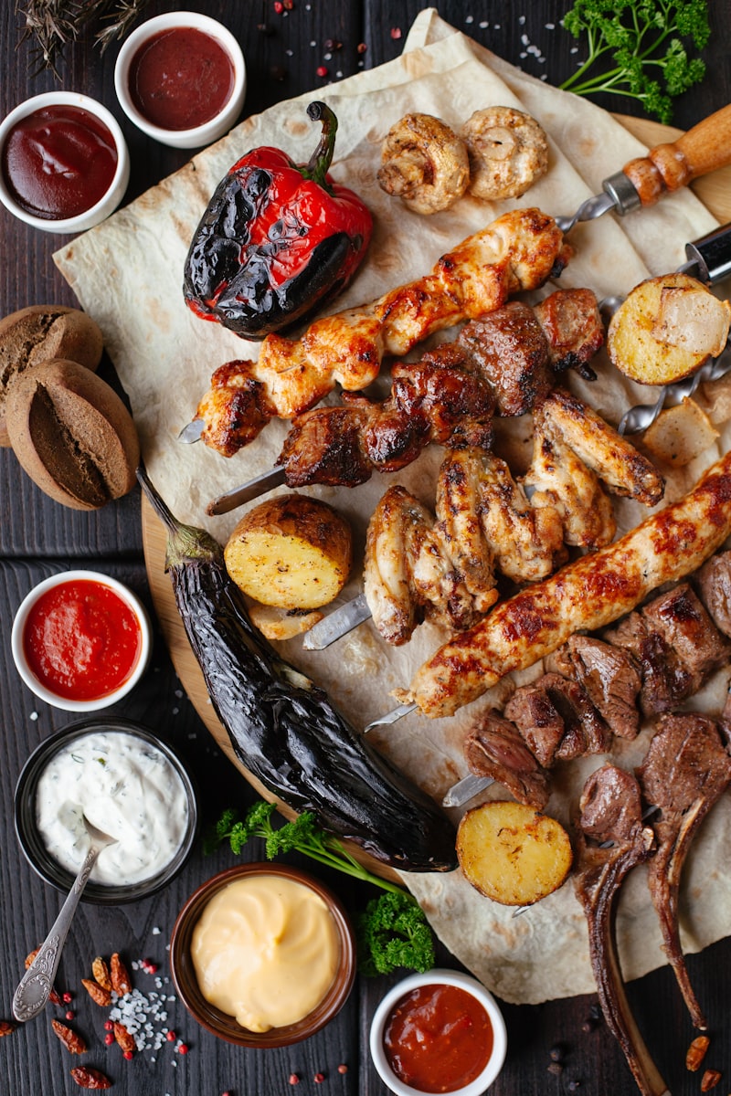 Live Charcoal Grilling at Rahat BBQ